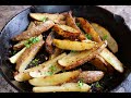 Garlic Butter Baked Potato Wedges | Oven Baked Recipes