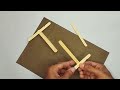How to make crossbow from popsicle sticks | Ice stick toy | DIY toys