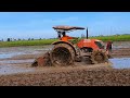 Kubota Plowing Field Mud, Tractor Kubota Working  #EP276