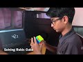 Arnav solving Rubix Cube