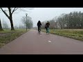Cycling - Veldhoven to Meerhoven (Back View) 4K