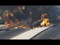 Ukrainian Fighter Jets and War Helicopters Attack on Russian Second Gas Supply Convoy - GTA 5