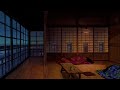 Spirited Away Rain & Thunderstorm in the Bathhouse Dormitory (Ambience for Sleep Studio Ghibli ASMR)