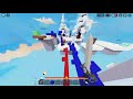 Playing roblox bedwars