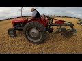 1961 Massey Ferguson 35 2.3 Litre 4-Cyl Diesel Tractor (34 HP) with Ransomes Plough