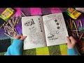 ASMR Coloring book activities (No talking only) Page turning, occasional crayon rummage & stickers