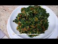 Vegetable Soup with Ugu and Water Leaves Edikang Ikong Soup Recipe | Flo Chinyere