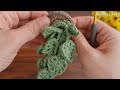 Wow!!! How to make an eye-catching crochet home ornament?🌿 How to knit pots and leaves 🌿