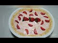 strawberry delight ll no cook dessert recipe by Life Pantry of Nadia