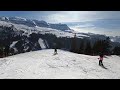 Flaine - GoPro POV skiing down Blue Tourmaline including Ze Funny Slope & Red Satan in March 2022