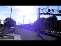 Union Pacific freight train through Rochelle Illinois .