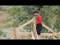 Build the kitchen frame - wooden house