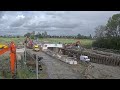 Timelapse | Inrijden tunneldek Winsum en andere werkzaamheden