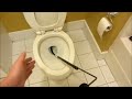 How To Use a Toilet Snake Properly | Clogged Blocked Toilet Repair using Toilet Auger