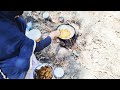 आलू पालक और पियाज के कुरकुरे पकोड़े | aloo pkoda Recipe # village Routine