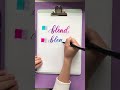 Brush Pen Lettering Blending Tutorial With Tombow Brush Pens #shorts #ASMR #calligraphy