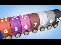 Caterpillar for children. Cartoon — 1 to 10 — Ukrainian language Olly the locomotive #shorts