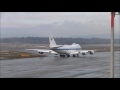 INCREDIBLE SOUND of this USAF Boeing E-4B at ZRH (Live ATC)