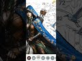 Enchanting Archer: Coloring a Cloaked Warrior on Horseback | Paint by Number