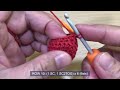 Easy crochet strawberry 🍓 | FREE Crochet tutorial | How to crochet a strawberry