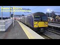 Wellingborough Station Class 66s 360 EMU 360121 New Livery 47727 Unit Drag 720521 16th November 2021