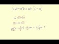 Factorising Algebraic Expressions ( factoring / factorizing )