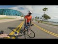 St. Petersburg Florida GoPro 11 APP highlight video Road Biking  around Downtown  POV