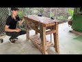 Upcycling Old Shipwrecked Timber // Crafting an Unique Stunning Wooden Console Table