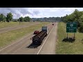 4k ATS American Truck Simulator 1.50 NEBRASKA DLC Train axles to Omaha MACK Anthem