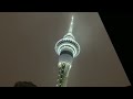 Auckands Sky Tower battered by cyclone Gabrielle (unedited)