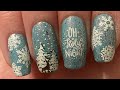 Nail Stamping: Winter Woods