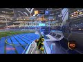 The best rocket league double touch of my 