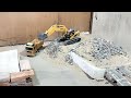 How to control Bulldozer 1569 push the ground, RC-HUINA,Rc Small Dump Truck,Excavator 1550 New