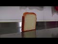 Piece of Bread falling over but Explodes