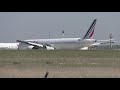 [4K] POWERFUL REVERSE THRUST SOUND (GE90-115B ENGINES) / AIR FRANCE B777-328(ER) (F-GSQV) / LANDING