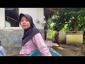 Aktivitas Pagi Di Kampung Yang Indah. Sawah Lereng Gunung, Indah Alam Desanya, Pedesaan Jawa Barat