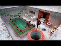 How I Built The Secret of Building an Underground Tunnel House and Private Pool in 90 Days