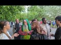 Hadith Rejecter Lady Cries For Not Having An Answer! Siraj & Visitor Lady Speakers Corner Sam Dawah