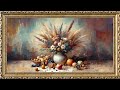 Dried Flowers Vase | TV Art Screensaver | 8 Hours Framed Painting | TV Wallpaper | 4K