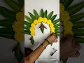 diy Pooja backdrop ideas/Varalakshmi Pooja decoration ideas/mango leaf decor #shorts #poojadecor