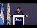 Javier Milei habla en la 45° Convención Anual del Instituto Argentino de Ejecutivos de Finanzas