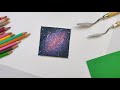 Miniature galaxy painting | quick and easy | new technique | acrylic painting | My creation