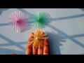 How to make easy flower with drinking straw..Dry flower straw craft