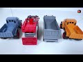 Remote Control Construction truck vs FireRescue truck vsTruck vs Military police Unboxing & Testing