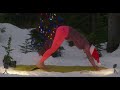 [4k] Christmas Trail Running and Yoga-ing With Secret tree decoration