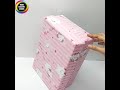 How to make a jewelry organizer with a shoe box/DIY  jewelry box from a shoe cardboard box/craft