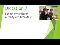 English Listening practice: Beginner Dictation 80 Simple past verbs