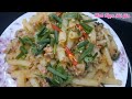 Cách Xào Nui Thịt Bằm Sốt Cà Chua ngon không bết dính.stir-fried pasta with pork in tomato sauce