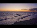 Full Un-Looped Sunset on the Beach with Relaxing Ocean Waves ASMR, 1.5H in 4K