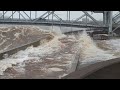 HUGE waves in Canal Park!!!  Near the end a wave almost hits the bridge!